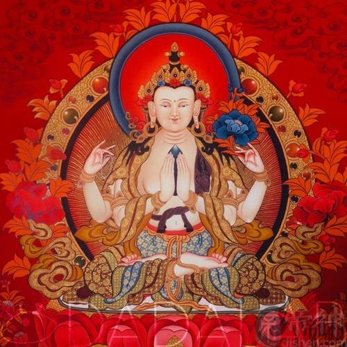 四臂观音唐卡挂在哪里合适 四臂观音的象征