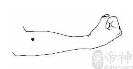男人左右臂外侧有痣