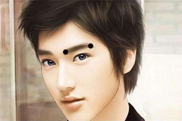 男人眉毛有痣